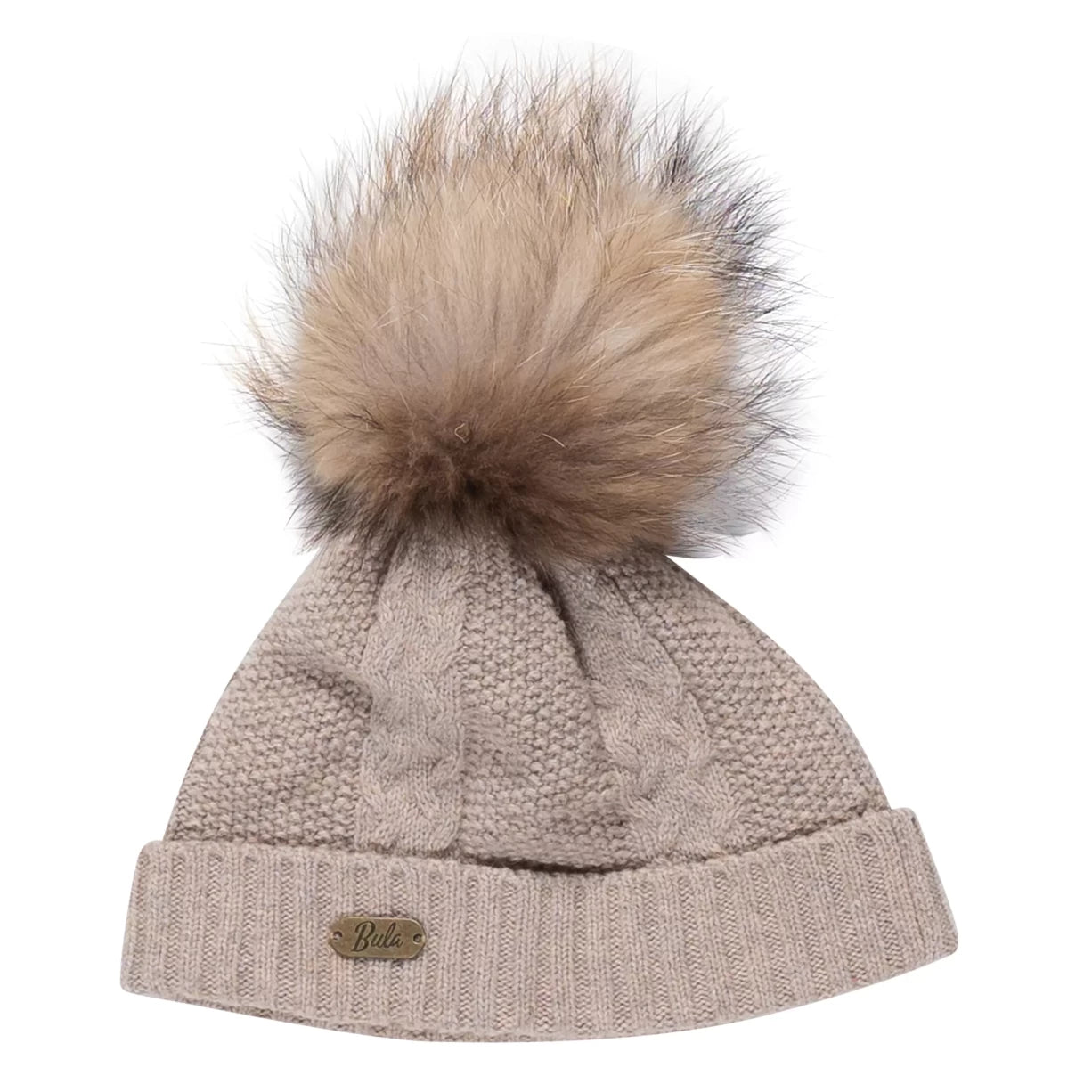 Bula Cable Pom Beanie