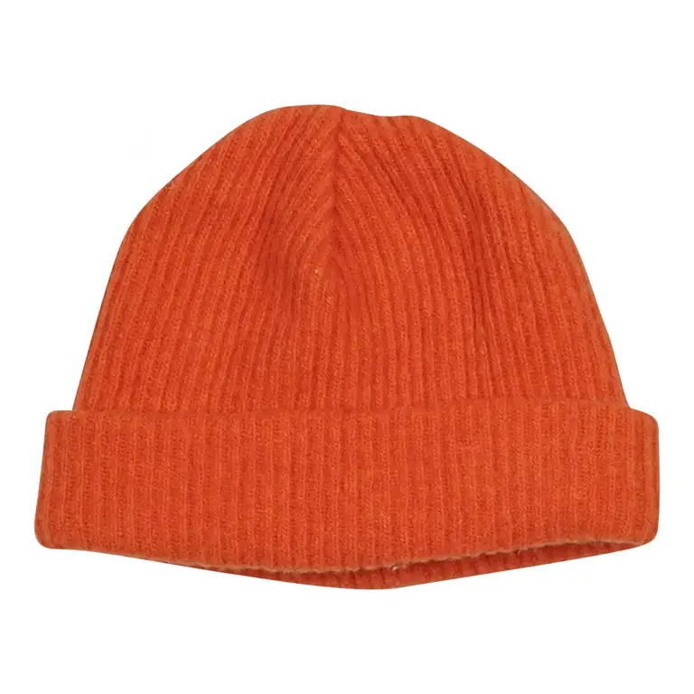 Ganni Oversized Wool Rib Knit Beanie