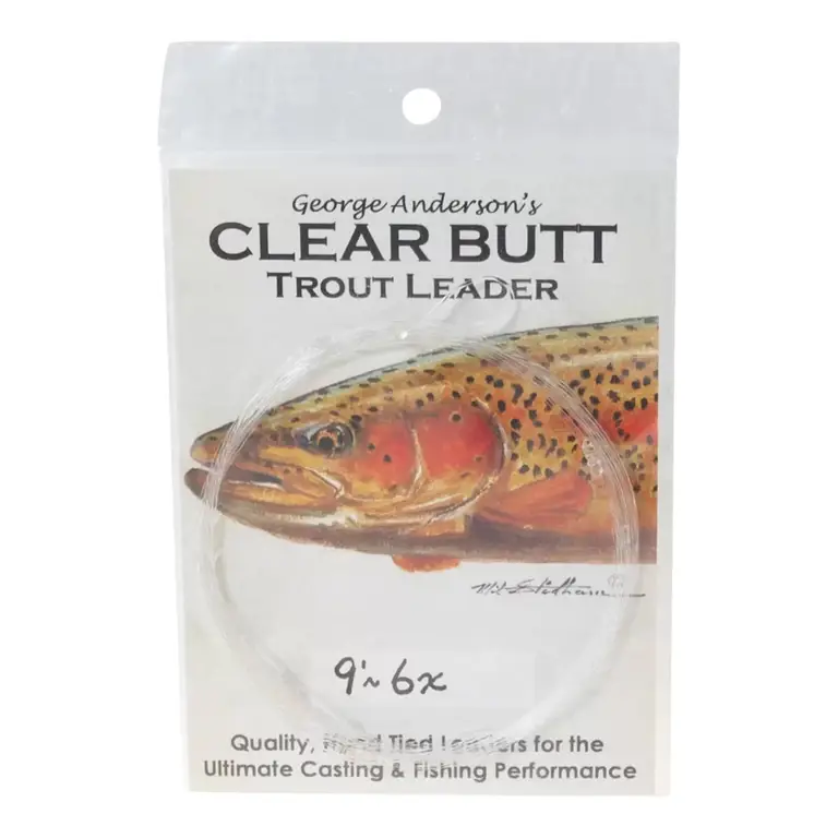 George Anderson's Hand Tied Clear Butt Trout Leaders - 9'~6x