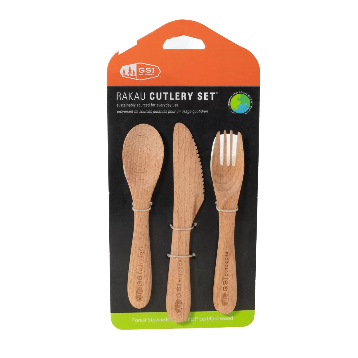 GSI Outdoors Rakau Cutlery Set