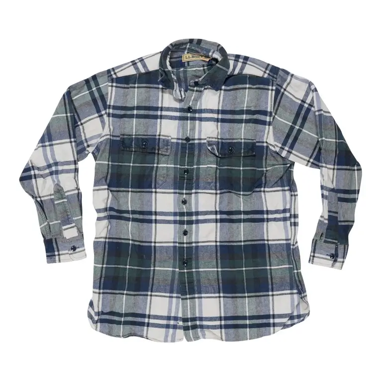L.L. Bean Cotton Canvas Button-Down Shirt