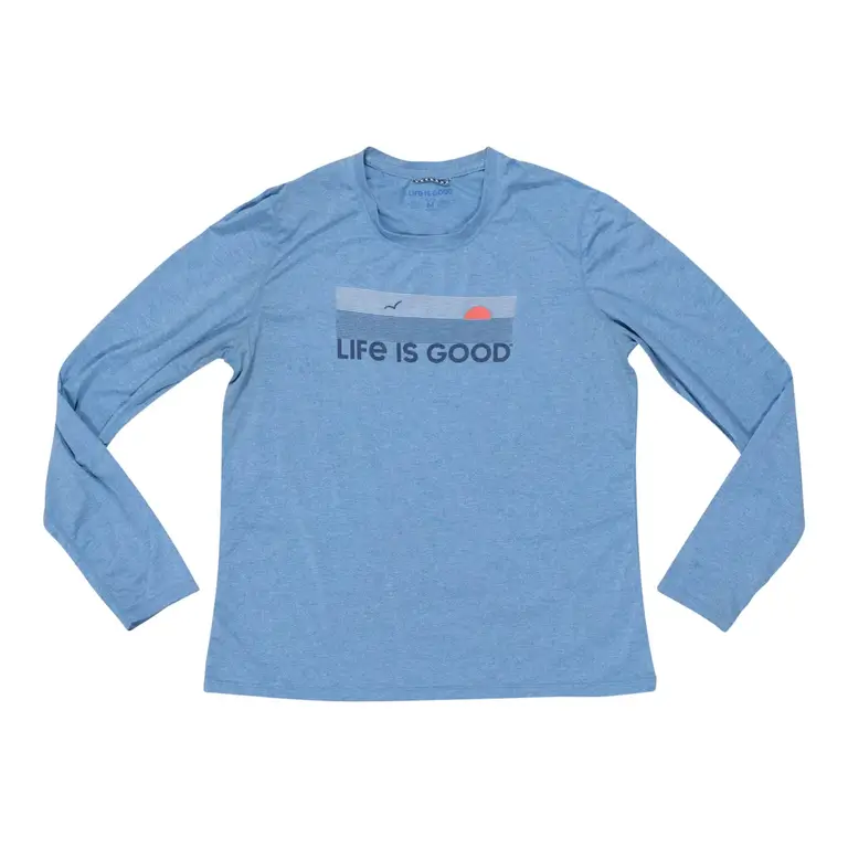 LIFE IS GOOD Active Linear Oceanview LS Tee - Women's
