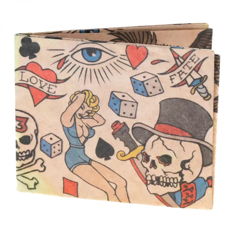 Mighty Wallet American Trad Tattoo Tyvek Wallet