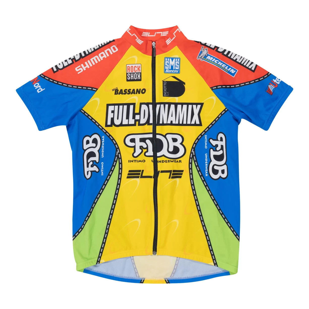 Santini Full-Zip Short-Sleeve Cycling Jersey - Men's