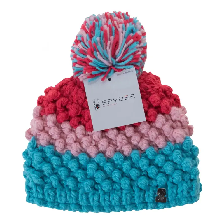 Spyder Brrr Berry Pom Hat - Kids'
