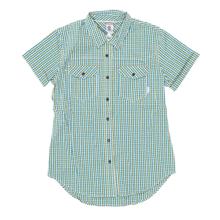 Stio Microcheck Plaid Short Sleeve Shirt - Women's (SAMPLE)