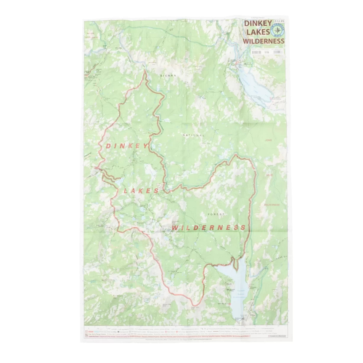 Tom Harrison Maps Dinkey Lakes Map