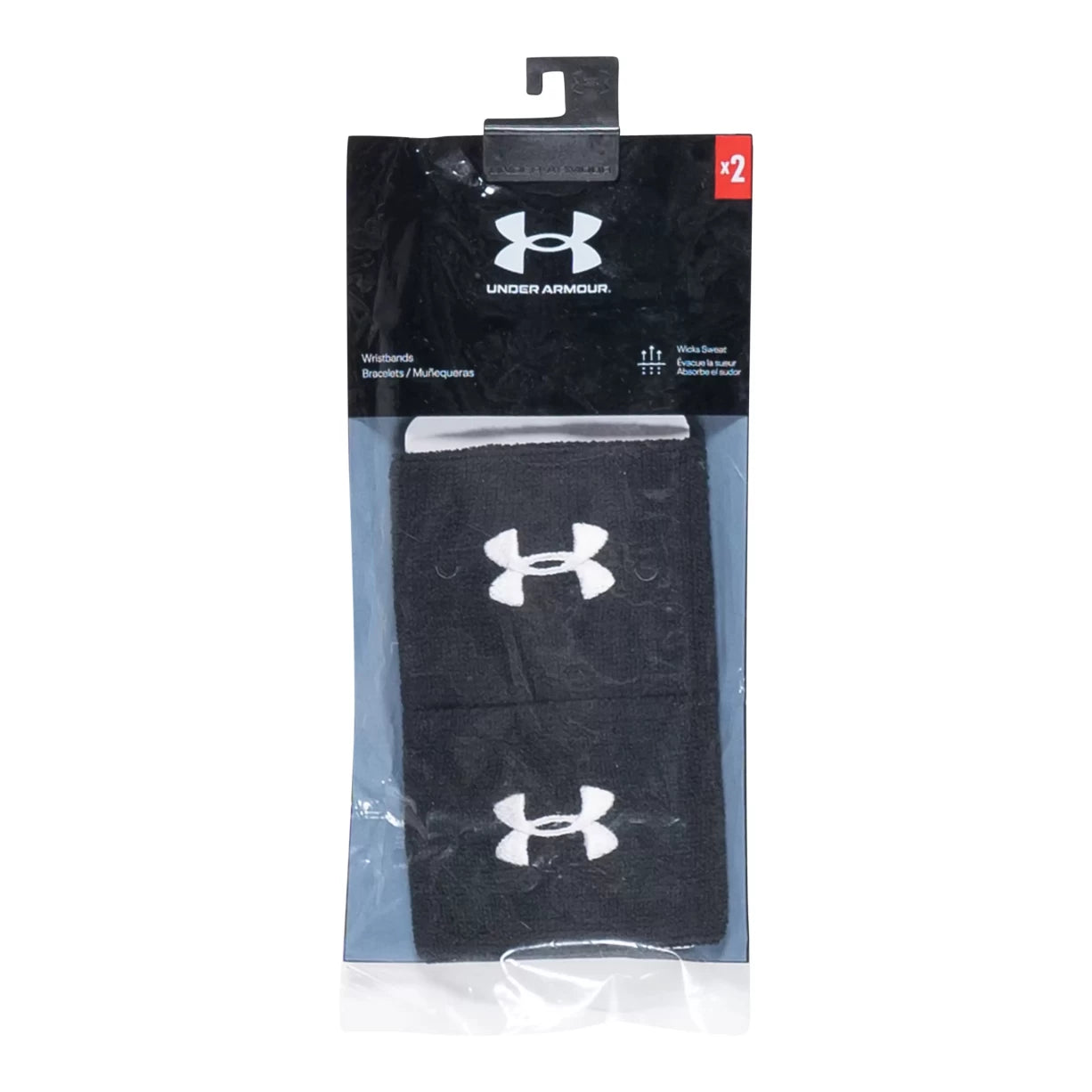 Under Armour 3in Performance Wristband - 2 Pack
